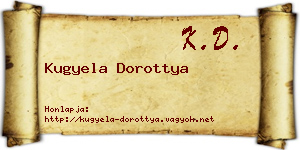 Kugyela Dorottya névjegykártya